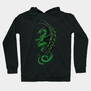 Master Dragon green Hoodie